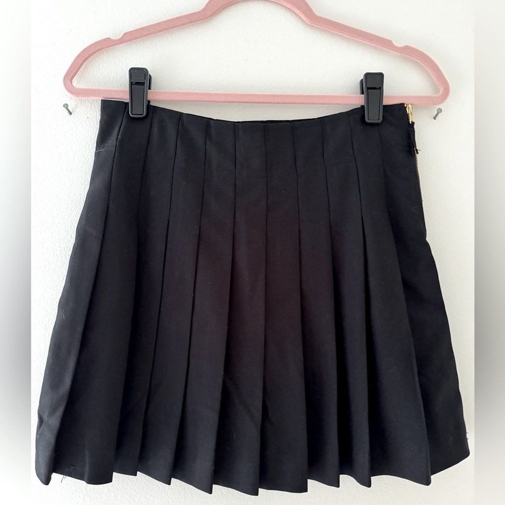 J Crew Crew Cuts - black pleated skirt size 14